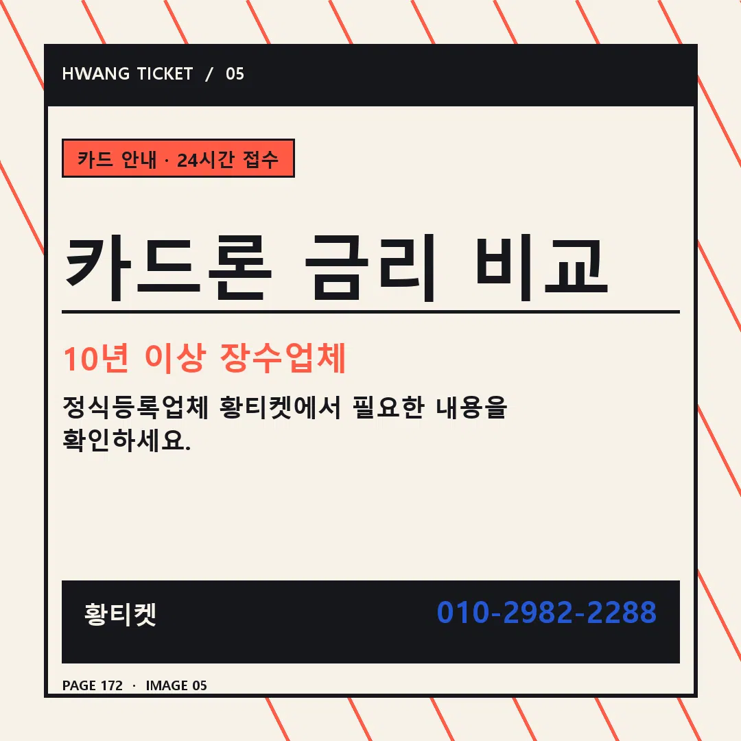 카드론 금리 비교 안내 5